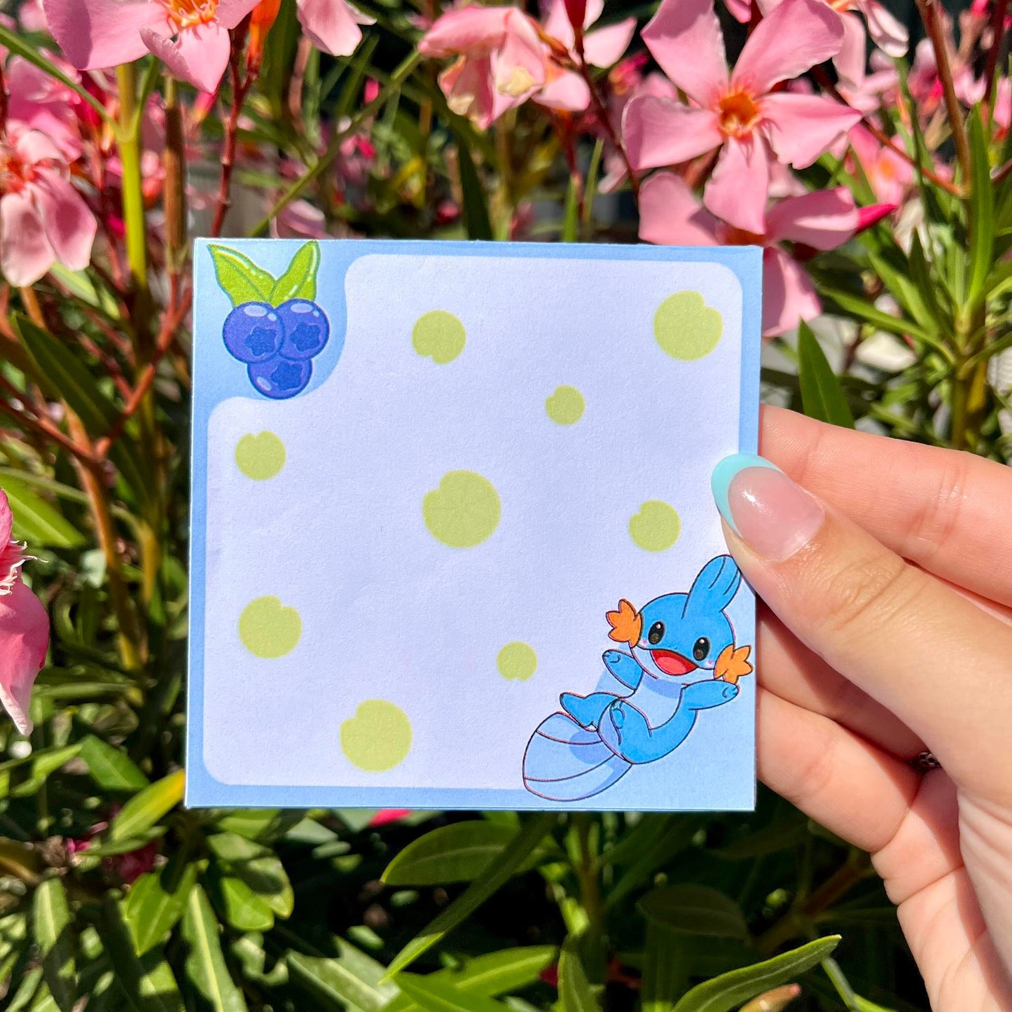 Kawaii buddy memopad blue