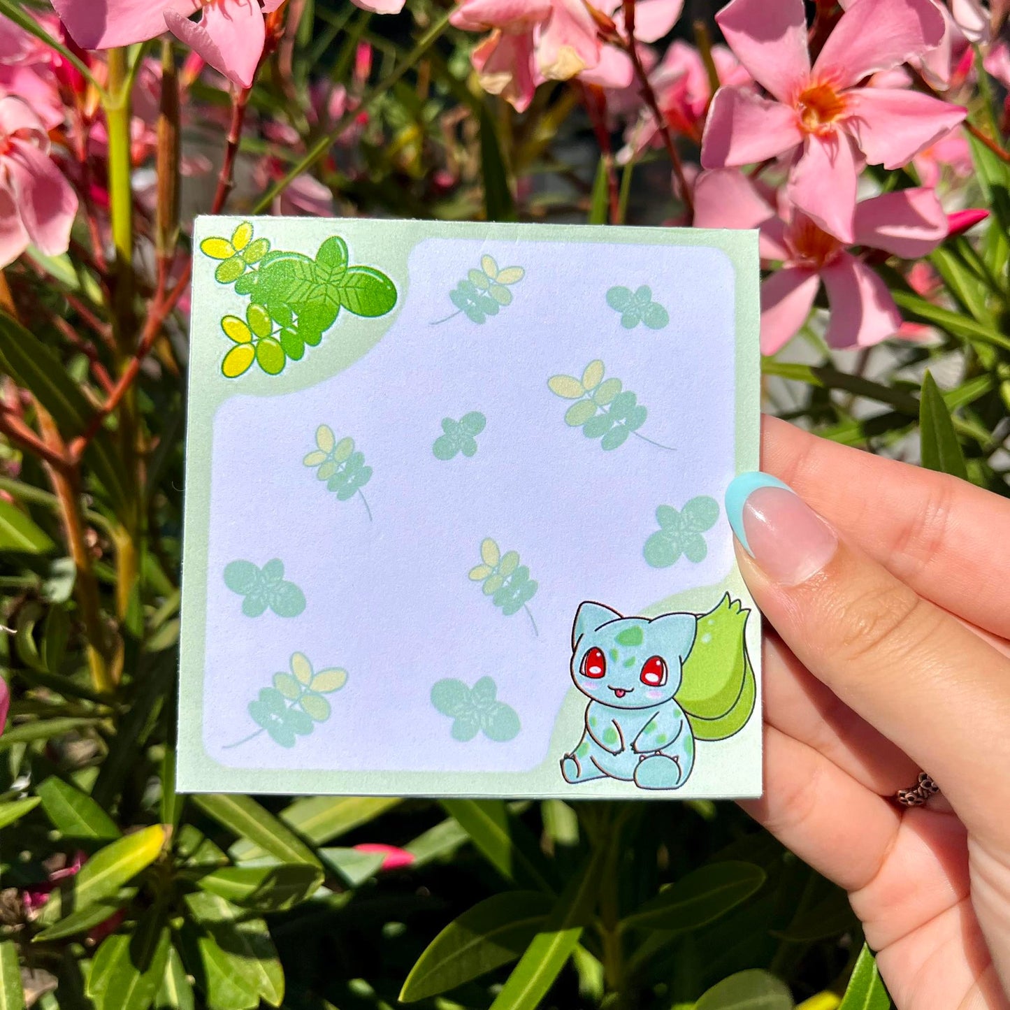 Kawaii buddy memopad green