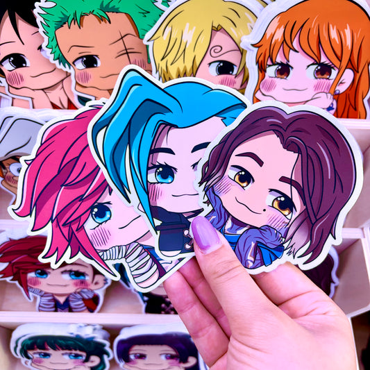 Chibi stickers of Arcane