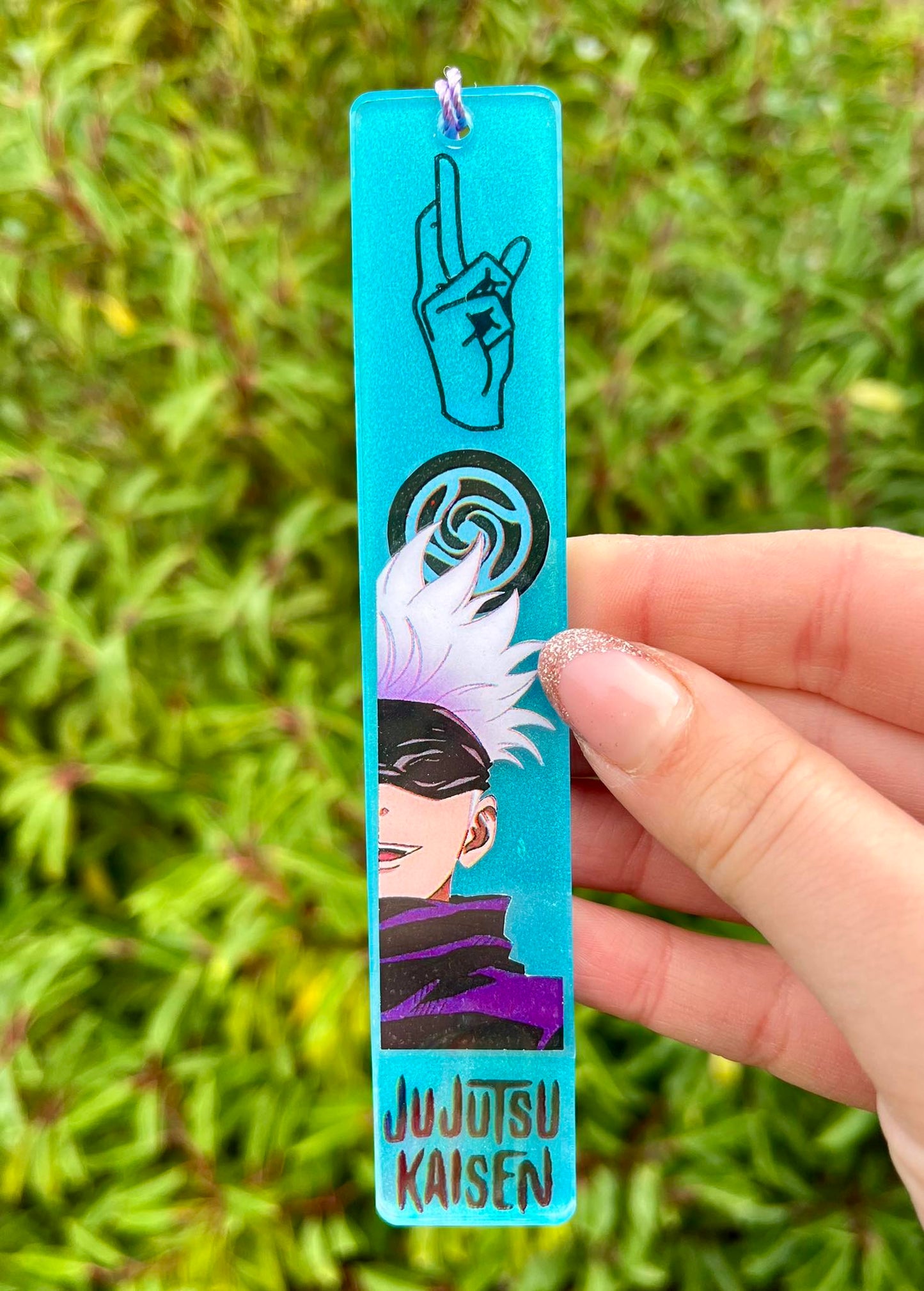 Hot sorcerer with mask resin bookmark