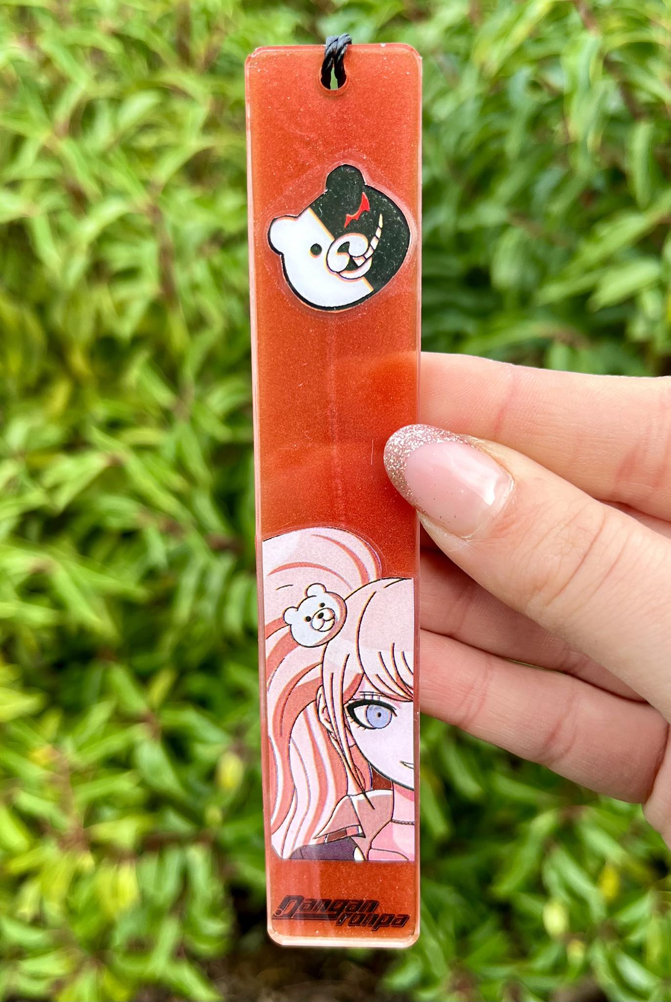 Girl with bears resin bookmark