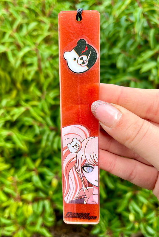 Girl with bears resin bookmark