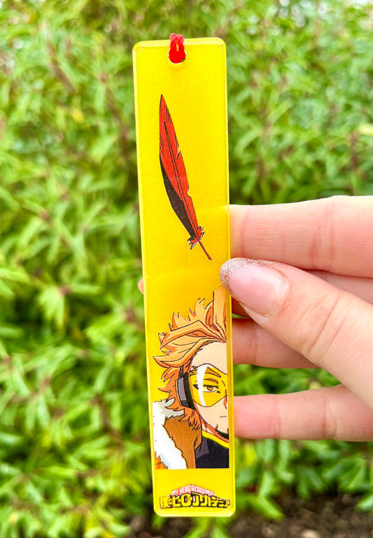 feather boy resin bookmark