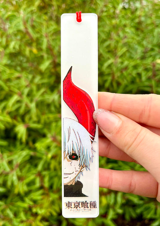 Emo boy ghoul resin bookmark