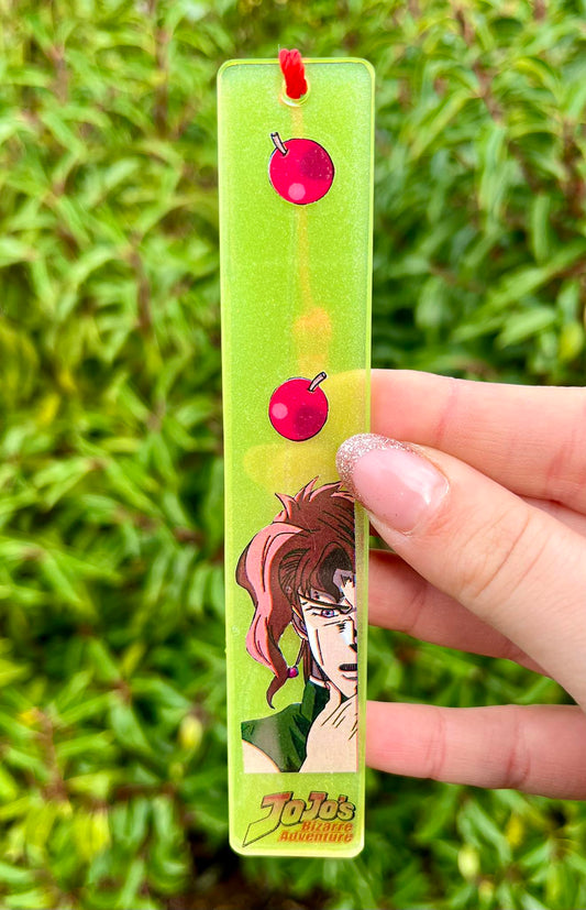 Cherry boy resin bookmark