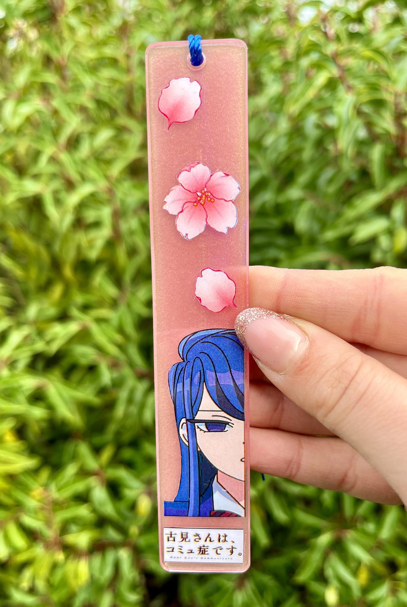 Silent school girl resin bookmark