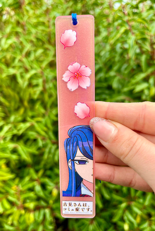 Silent school girl resin bookmark