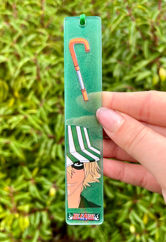 Guy with canesword resin bookmark