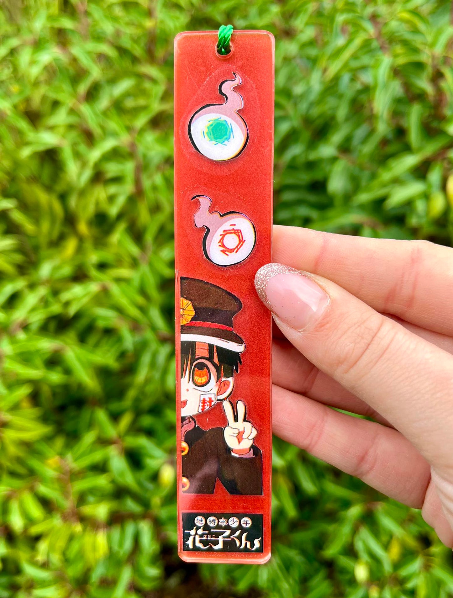 Toilet boy resin bookmark