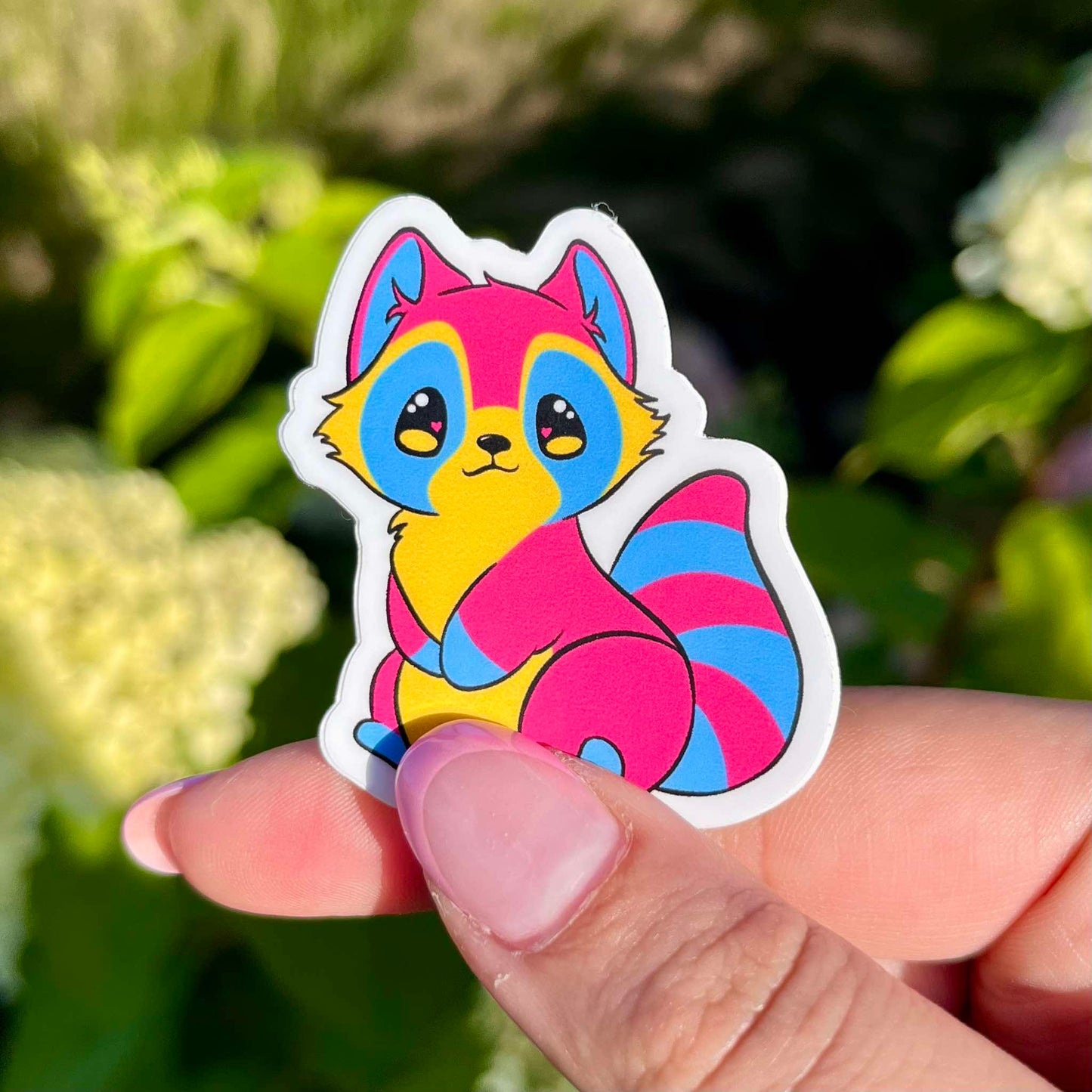 Pride raccoons stickers