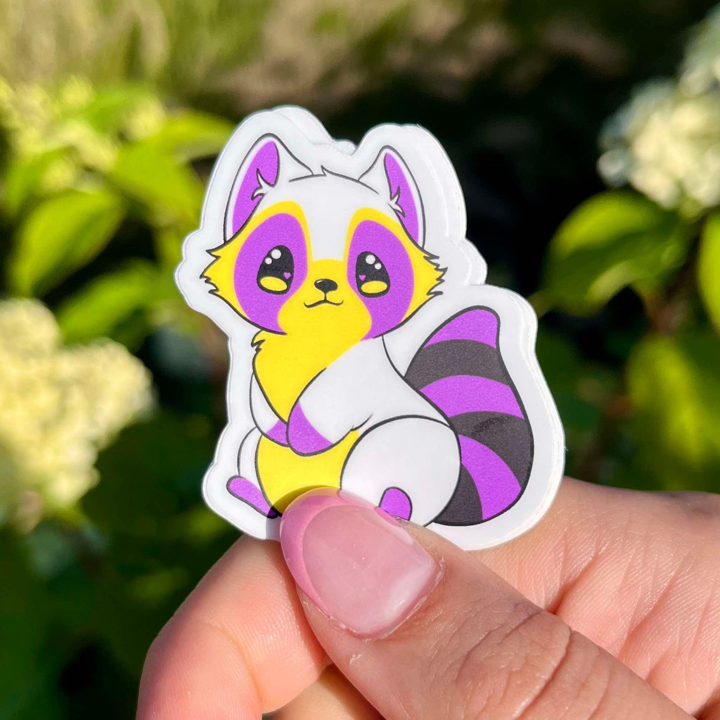 Pride raccoons stickers