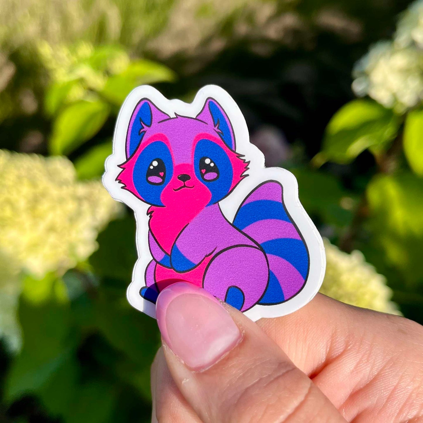 Pride raccoons stickers