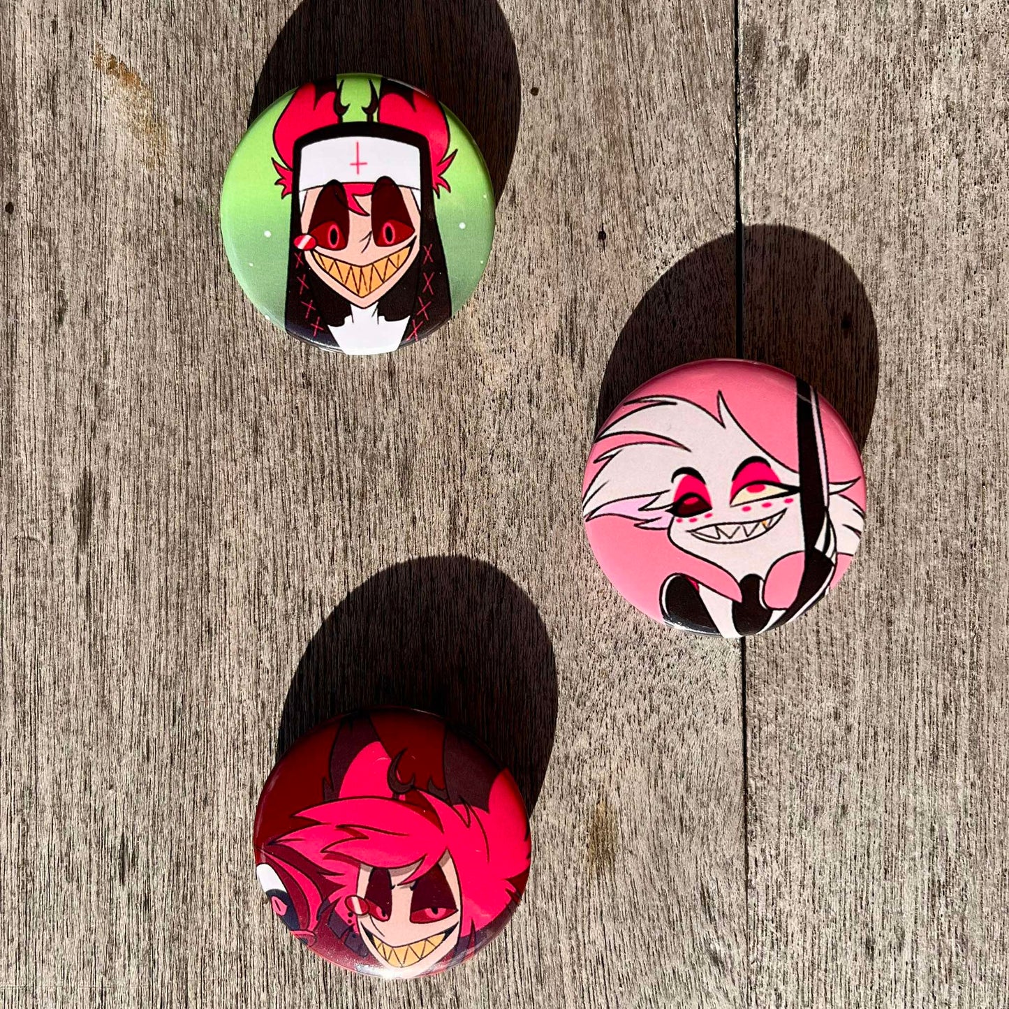 Hell hazbin buttons