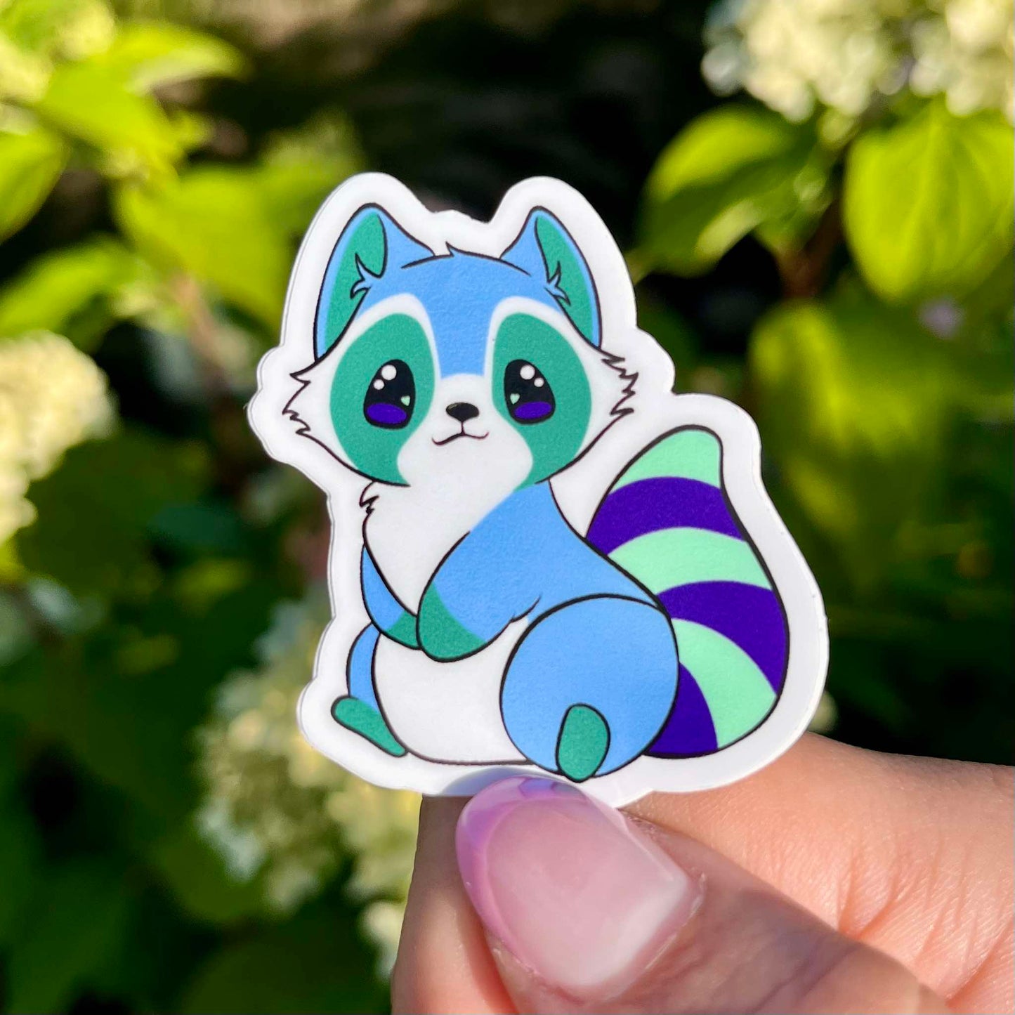 Pride raccoons stickers