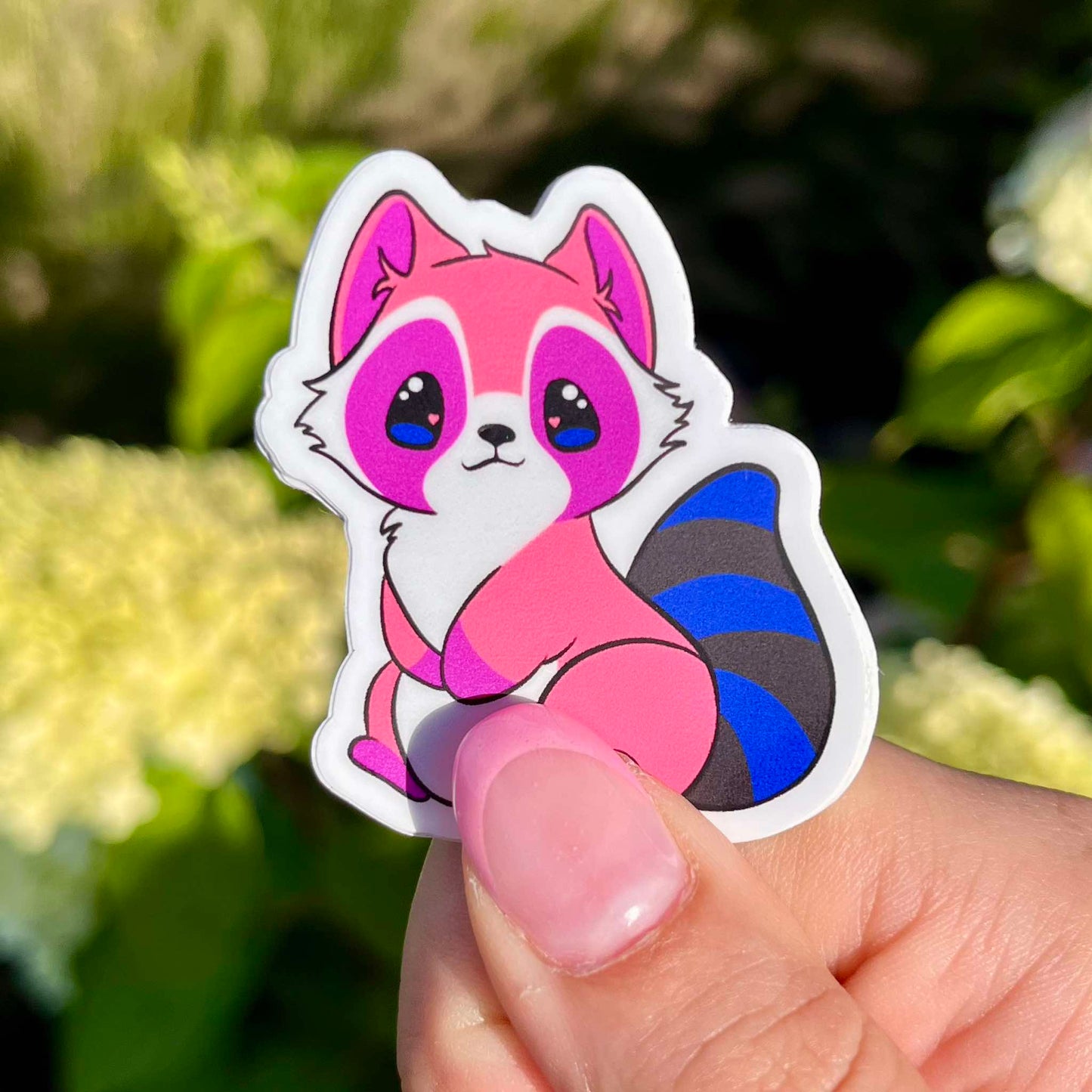 Pride raccoons stickers