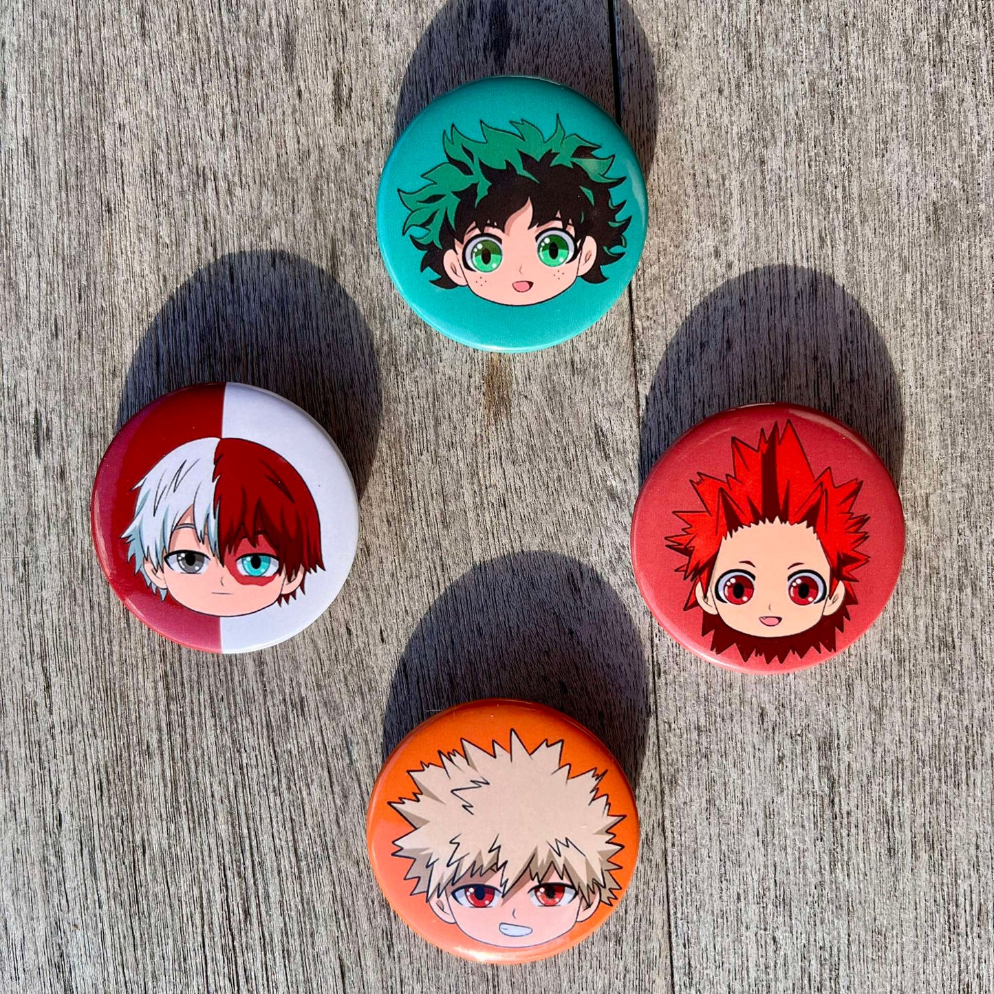 Heroes school buttons