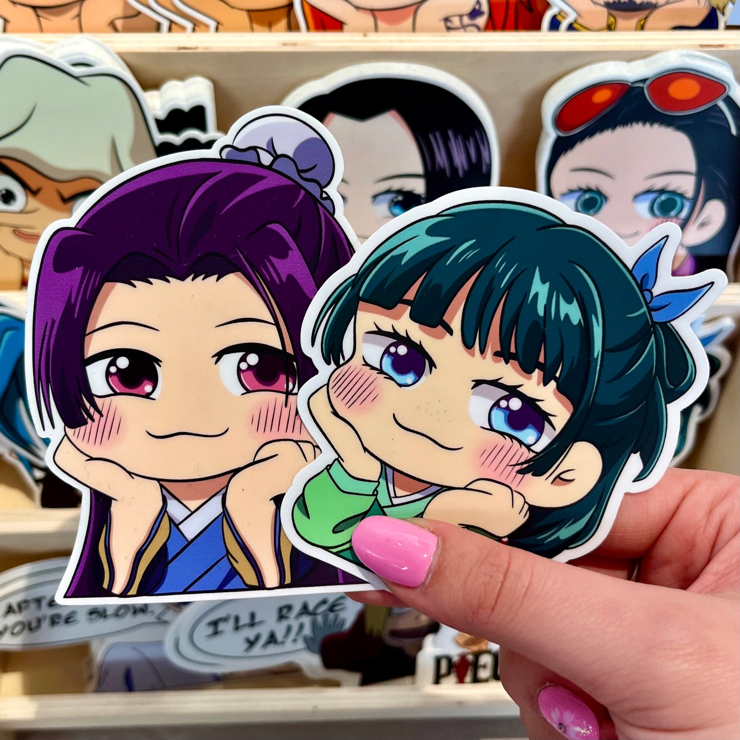 Chibi stickers of Apothecary diaries