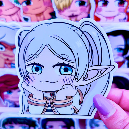 Chibi sticker of Frieren