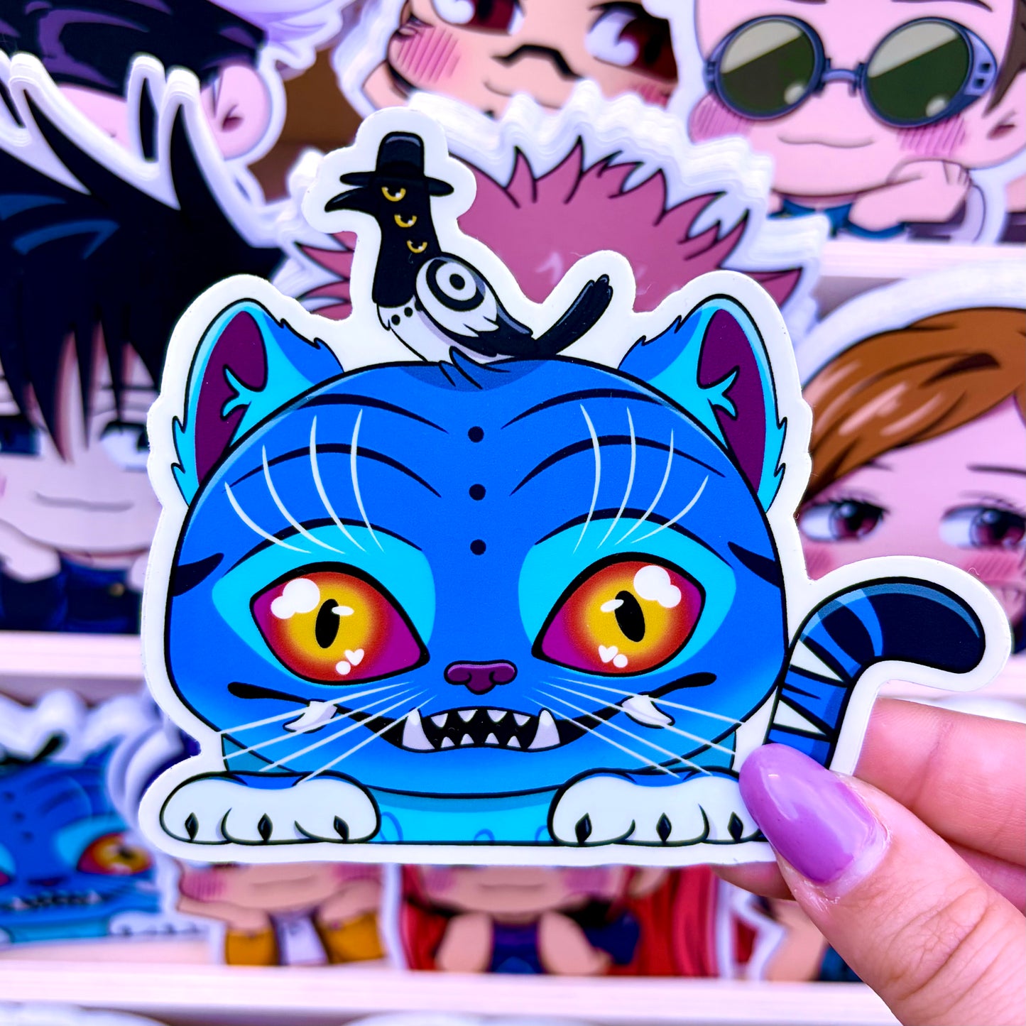 Chibi stickers of kpop demon hunters