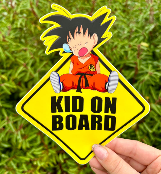 "Kid on board" car sticker