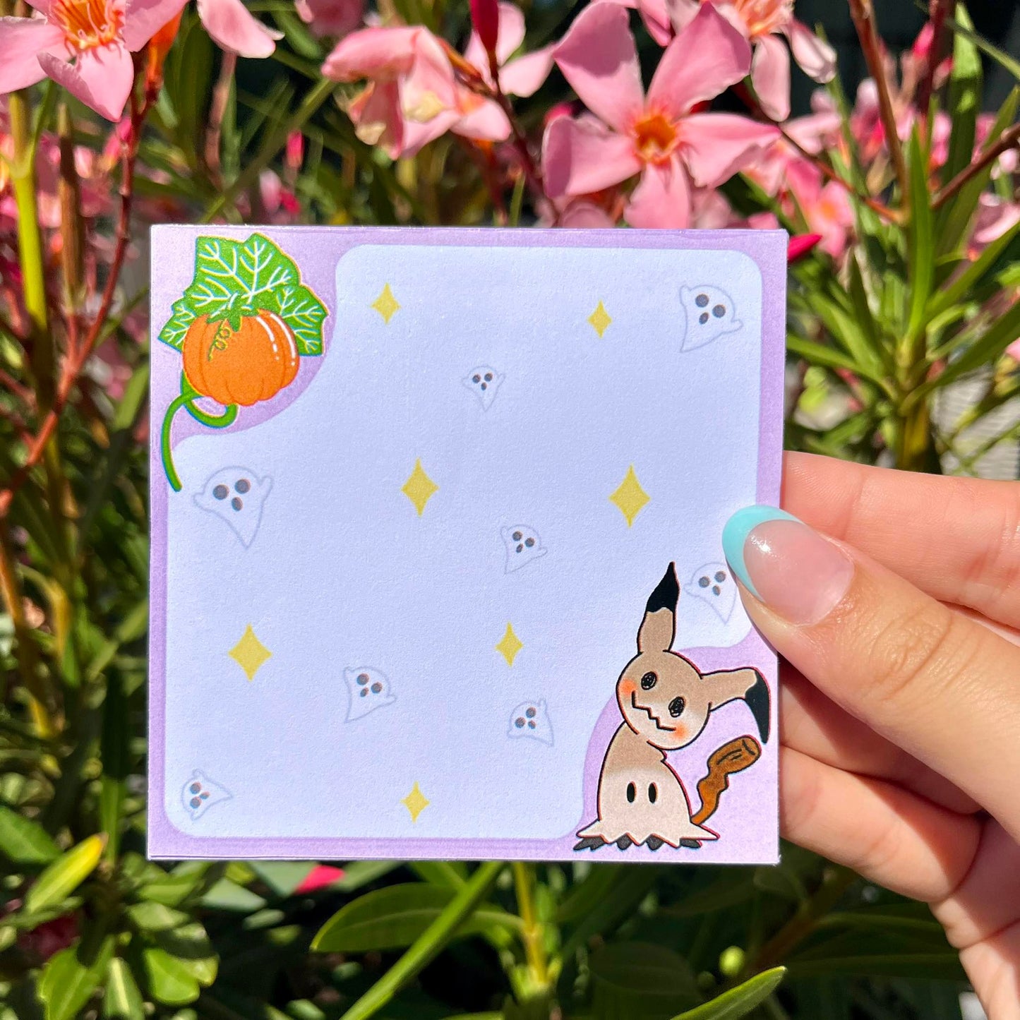 Kawaii buddy memopad purple