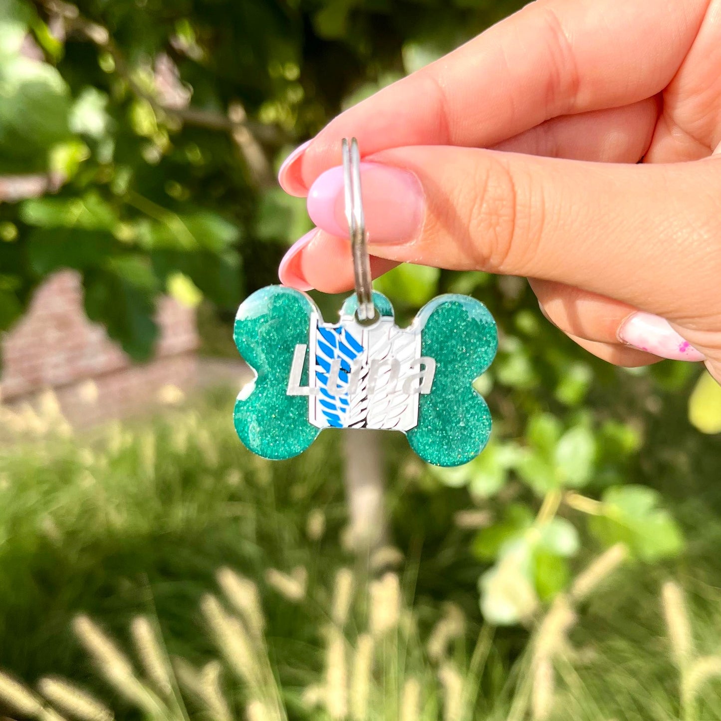 Custom anime dog tag