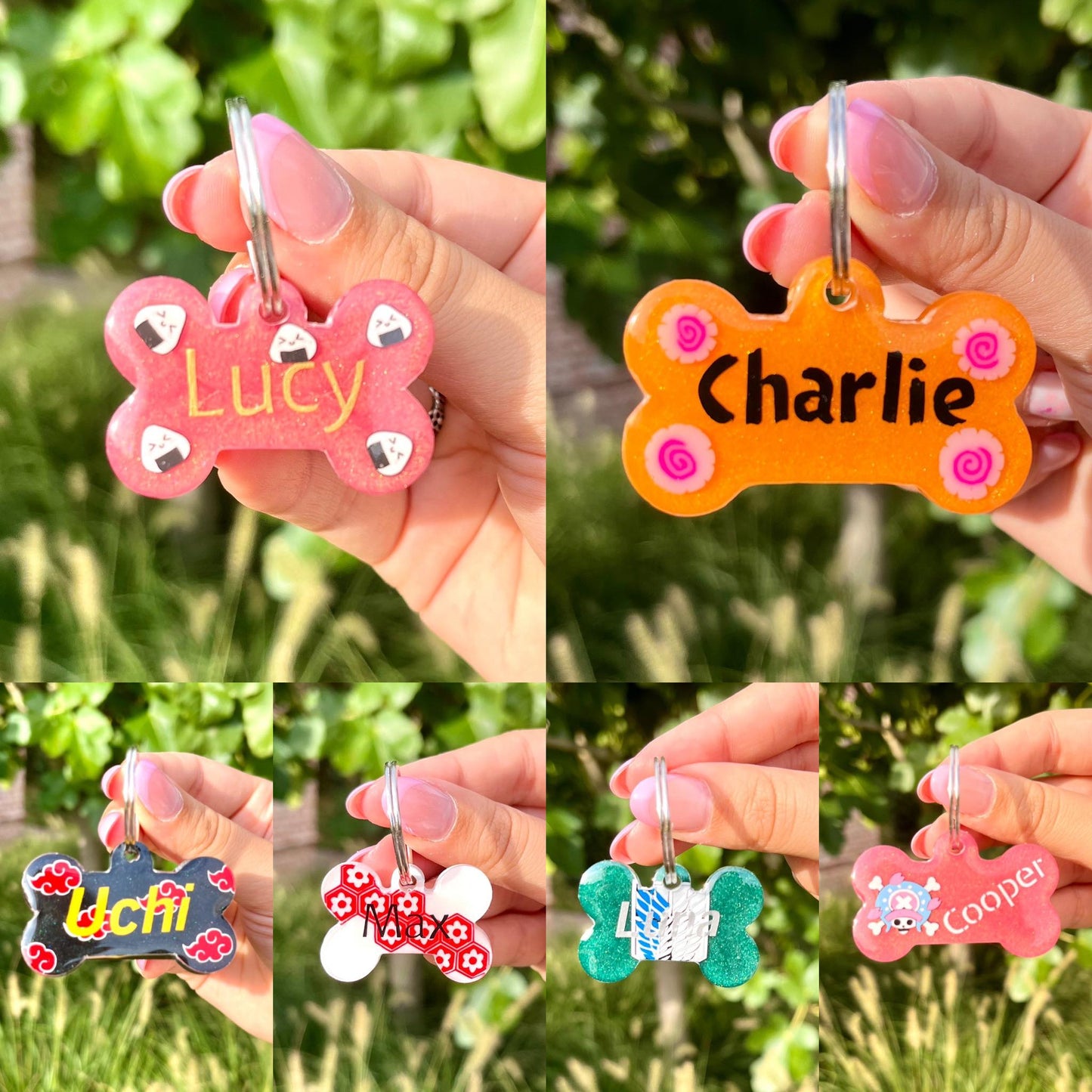 Custom anime dog tag