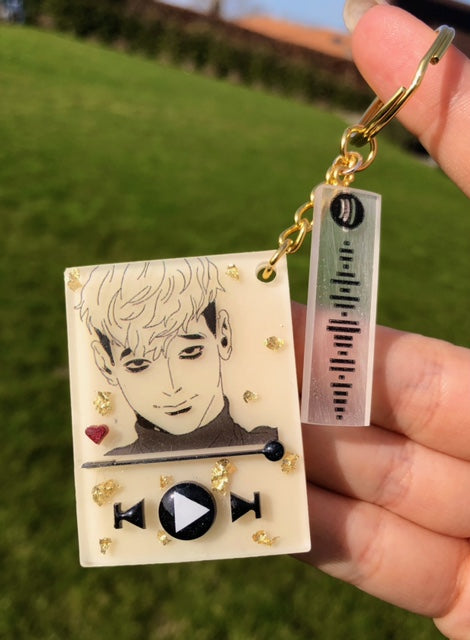 Killing stalking music keychain