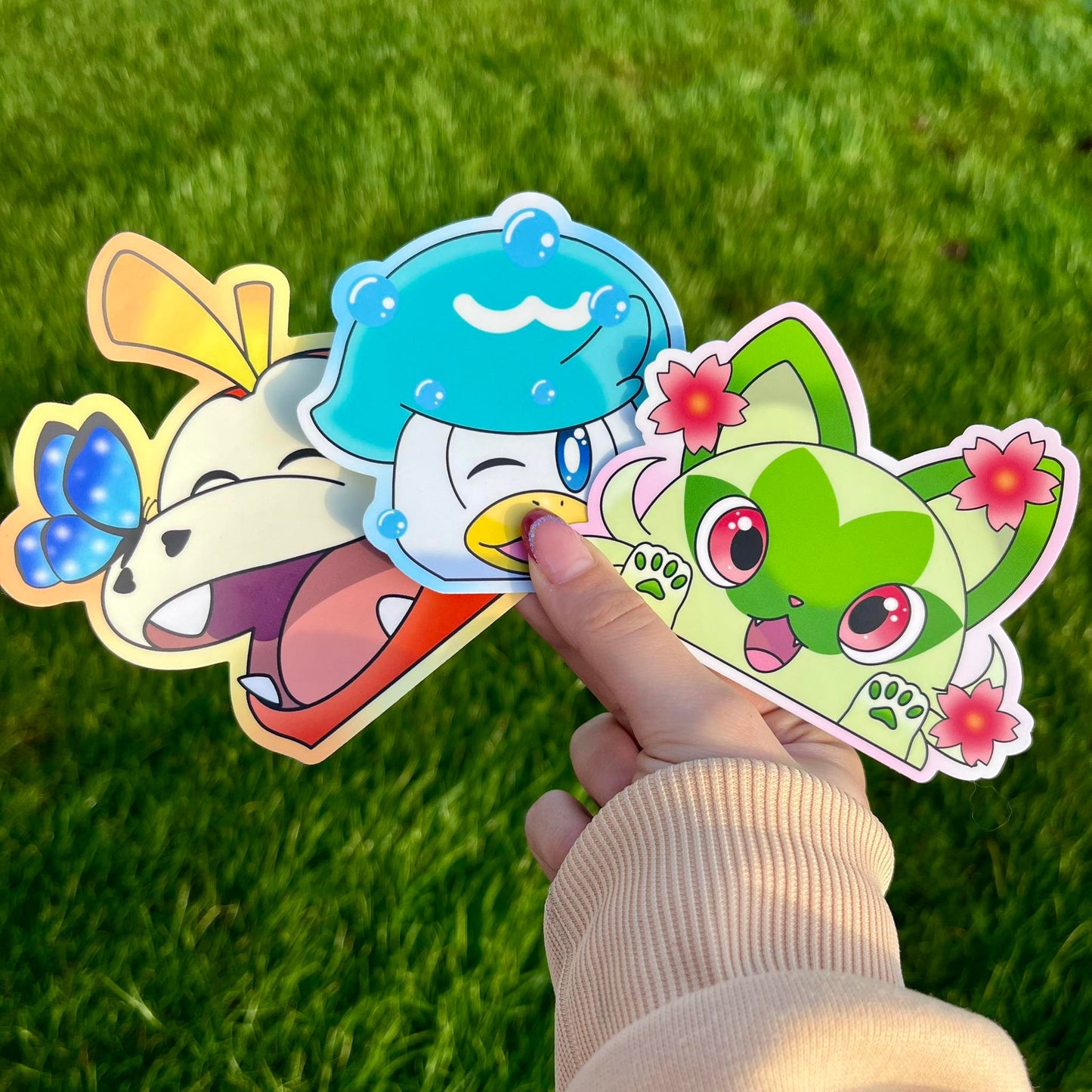 Gen 9 starters sticker set