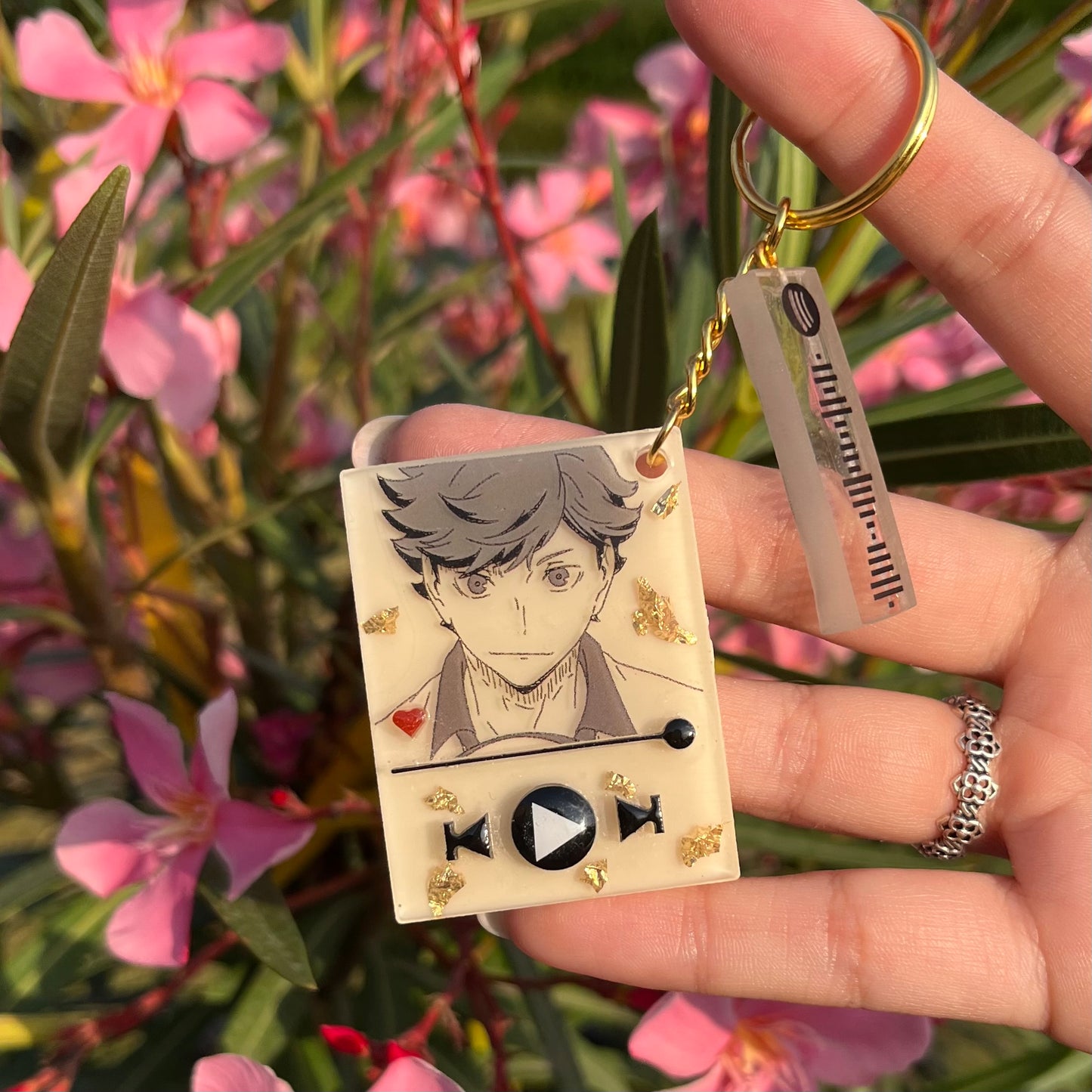 Volleyball boyz anime music keychain