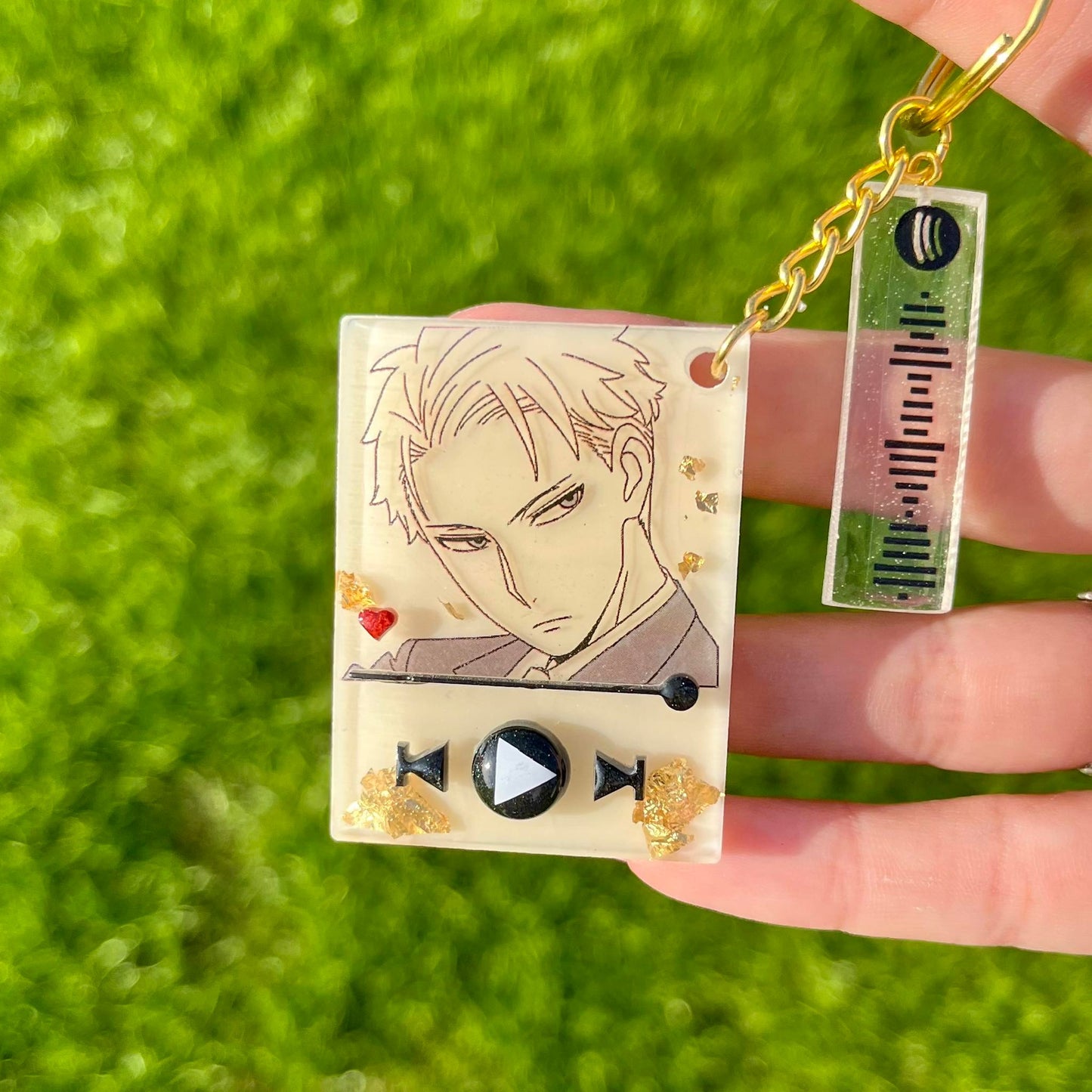 Spies anime music keychain